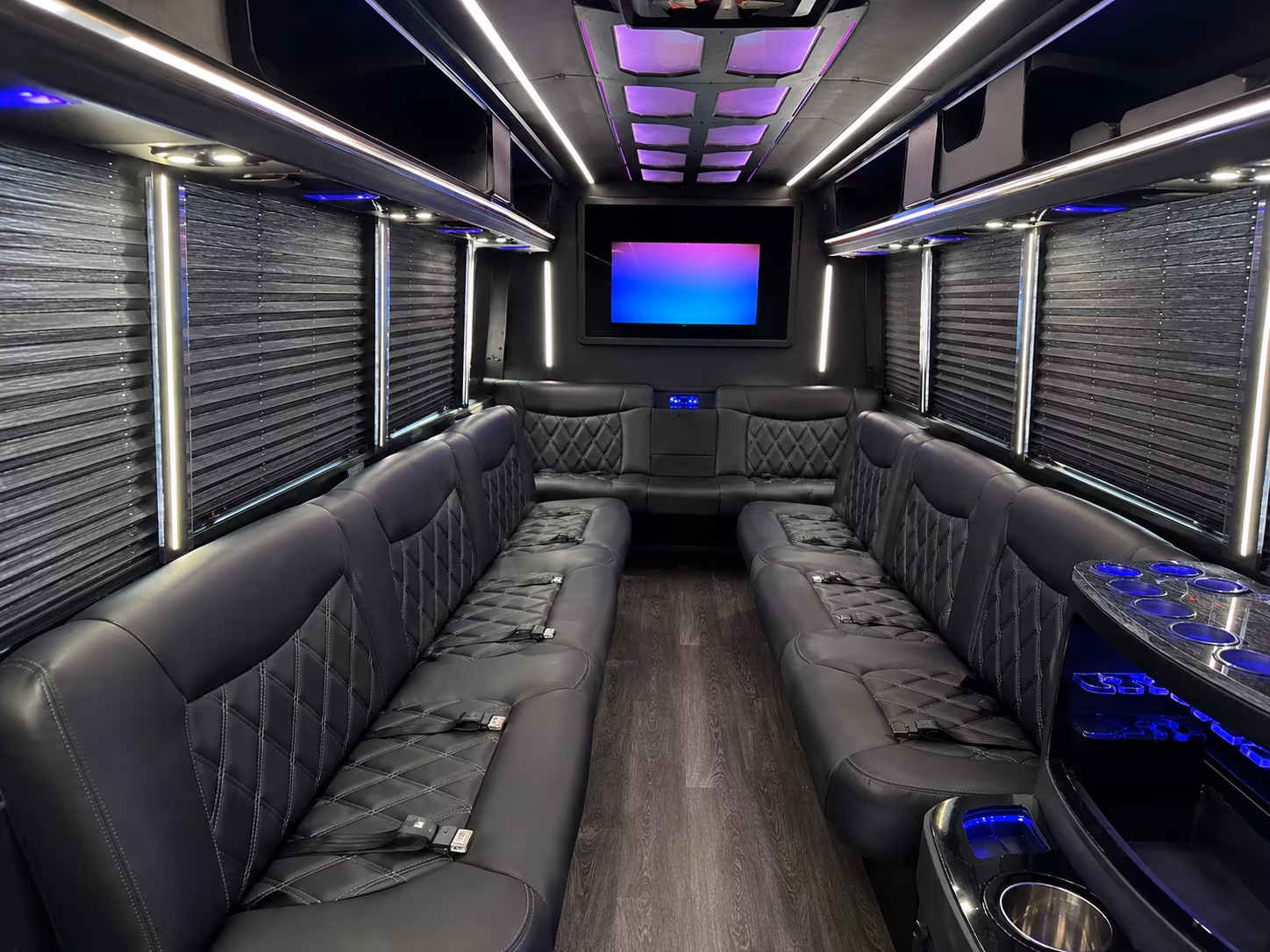 Hialeah Private Event Transportation onboard seating