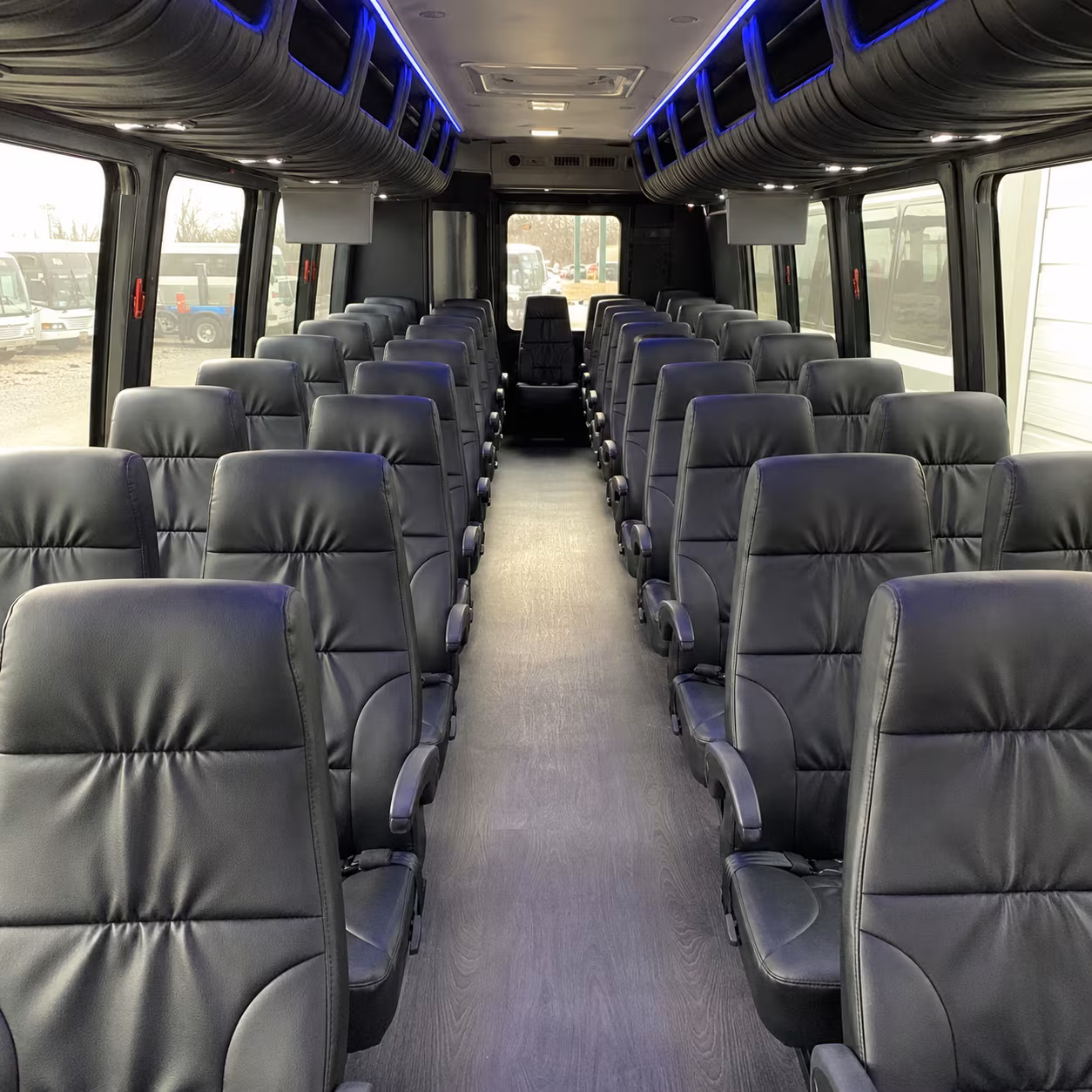 Hialeah School Event Transportation party bus exterior