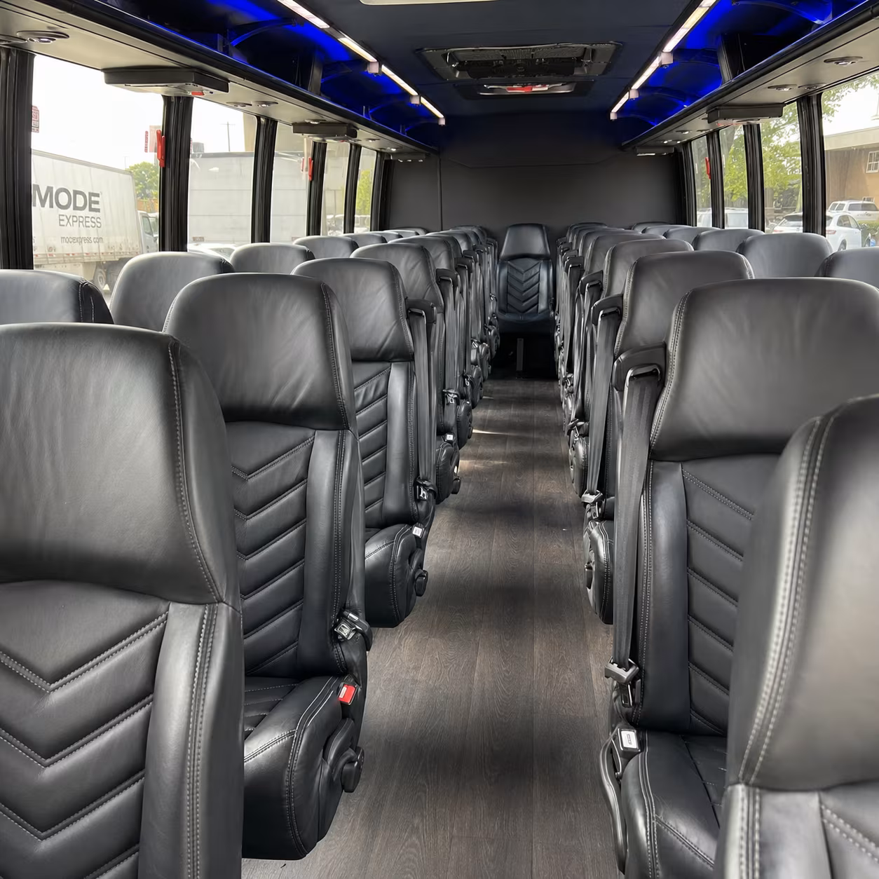 Hialeah School Event Transportation party bus exterior