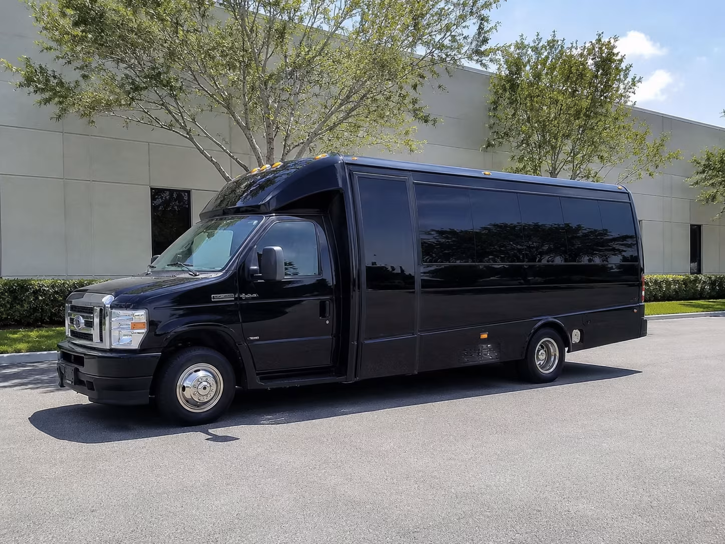 Hialeah School Event Transportation party bus exterior