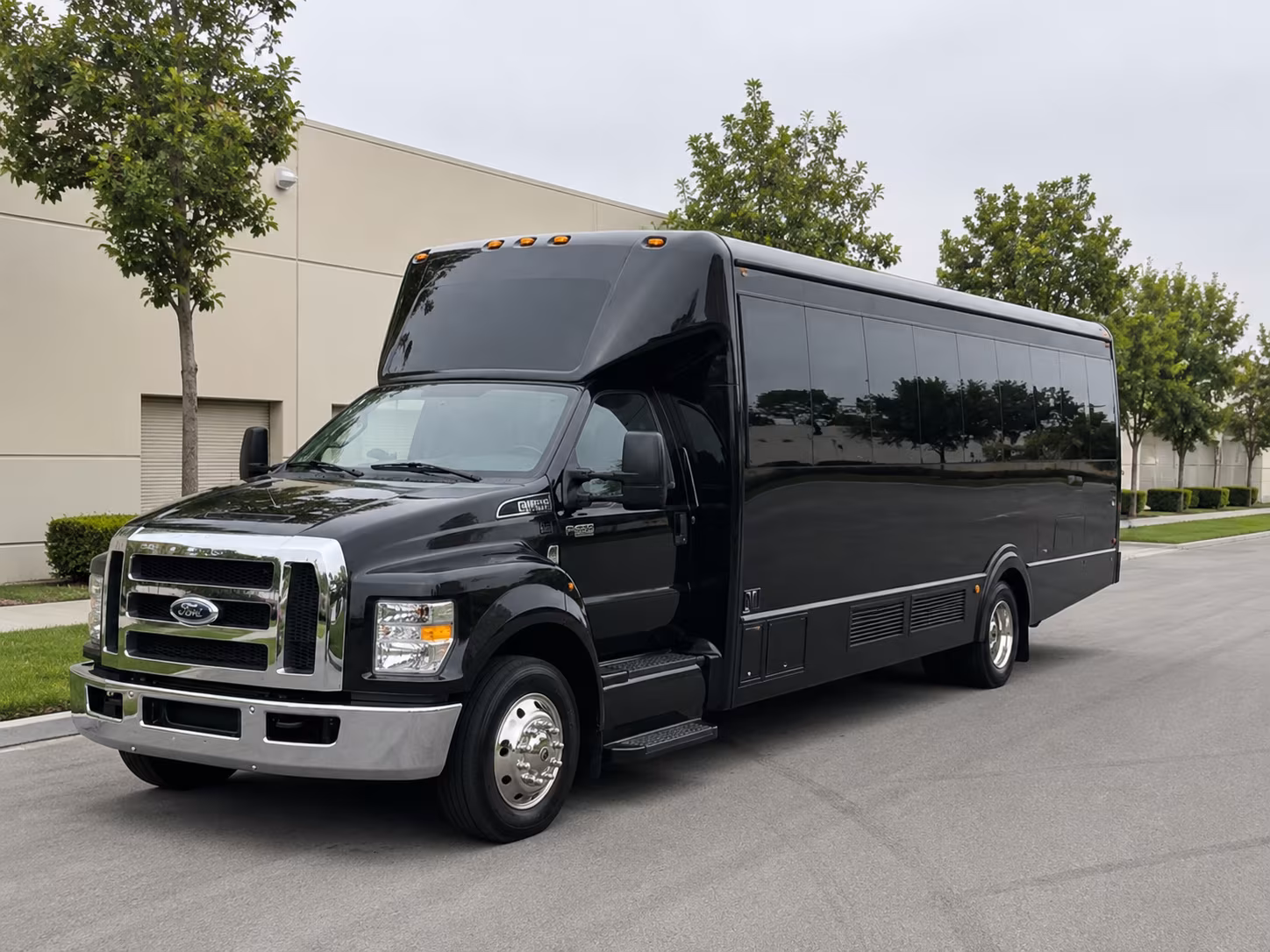 Hialeah Wedding Transportation party bus exterior