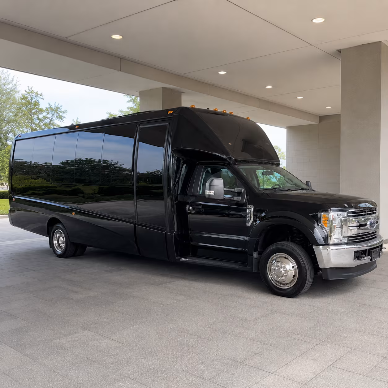 Hialeah Wedding Transportation party bus exterior