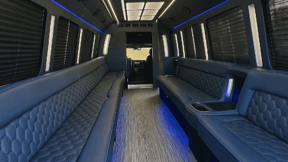 Interior of Hialeah Party Bus Company's 25 Passenger Party Bus in Hialeah