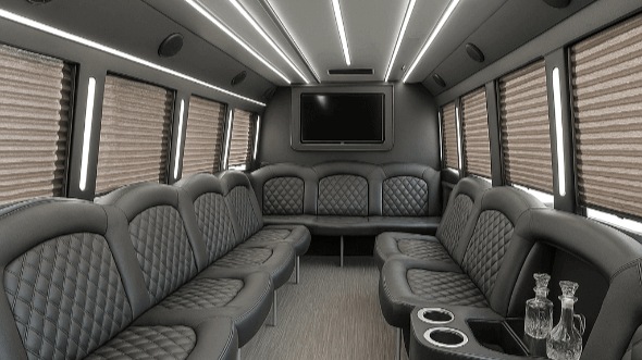 hialeah 25 passenger party bus interior