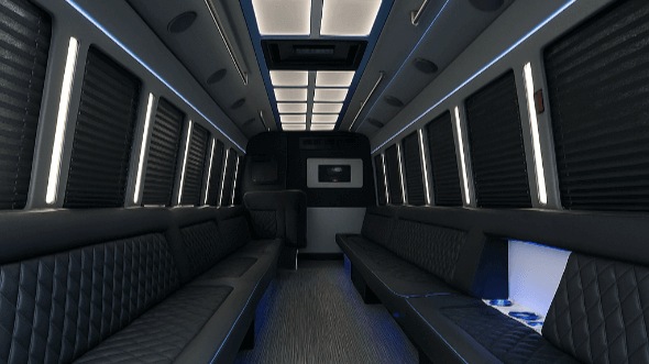 hialeah 30 passenger party bus interior